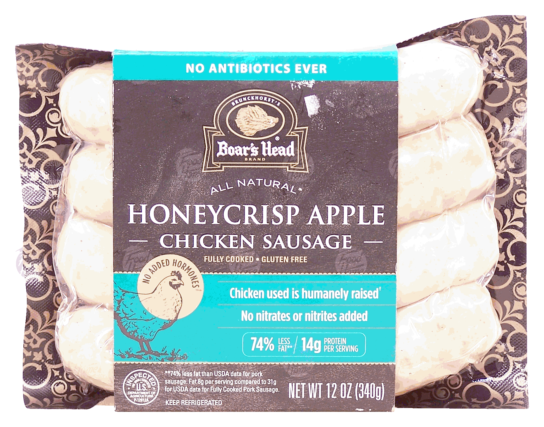 Boar's Head All Natural honeycrisp apple chicken sausage, 4-count Full-Size Picture